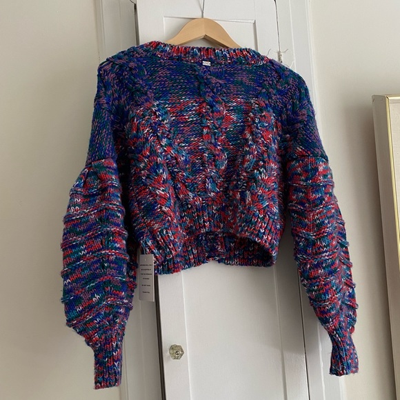NWT For Love and Lemons Lydia Cardigan in Sapphire sz M - Picture 9 of 12